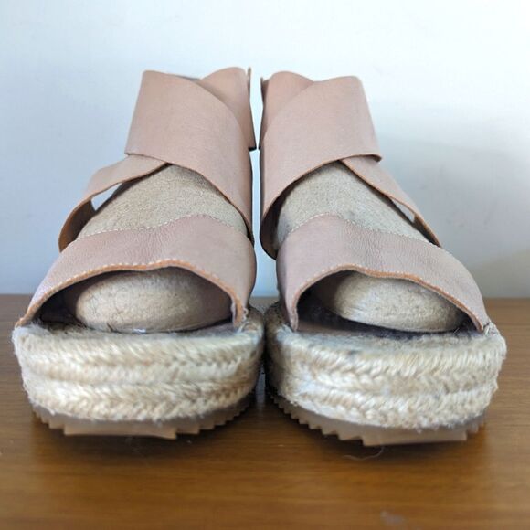 Eileen Fisher Quiet Luxury Coastal Minimalist Preppy Beachy Capsule Wedge 8 1/2 - Picture 4 of 14